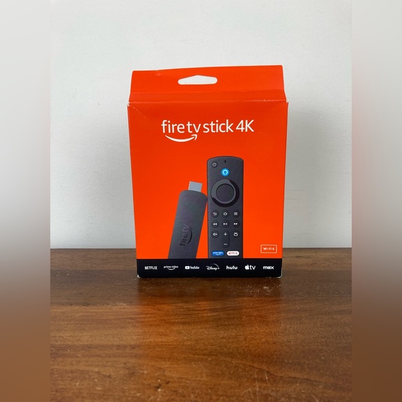 Amazon Fire TV Stick 4K OPEN BOX NEVER BEEN USED Orange And Black Color way - Picture 1 of 7